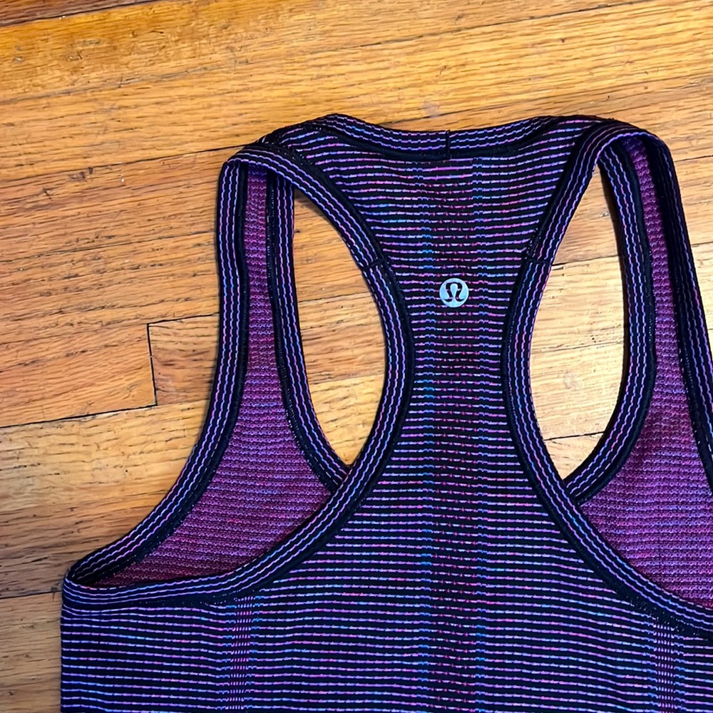 Lululemon Multi-Colored Swiftly Tank, Size 4 - image 4
